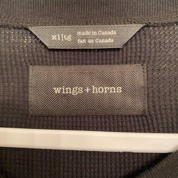 SOLD Wings + Horns XL Black Longsleeve Shirt - Picture 6 of 6